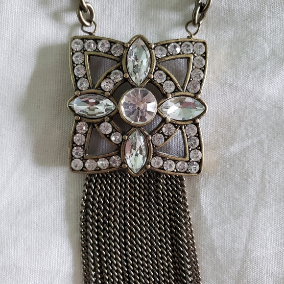 🖤 3/$15 Long faux crystal necklace - Picture 2 of 5